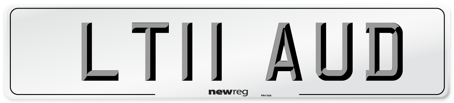 LT11 AUD Number Plate from New Reg